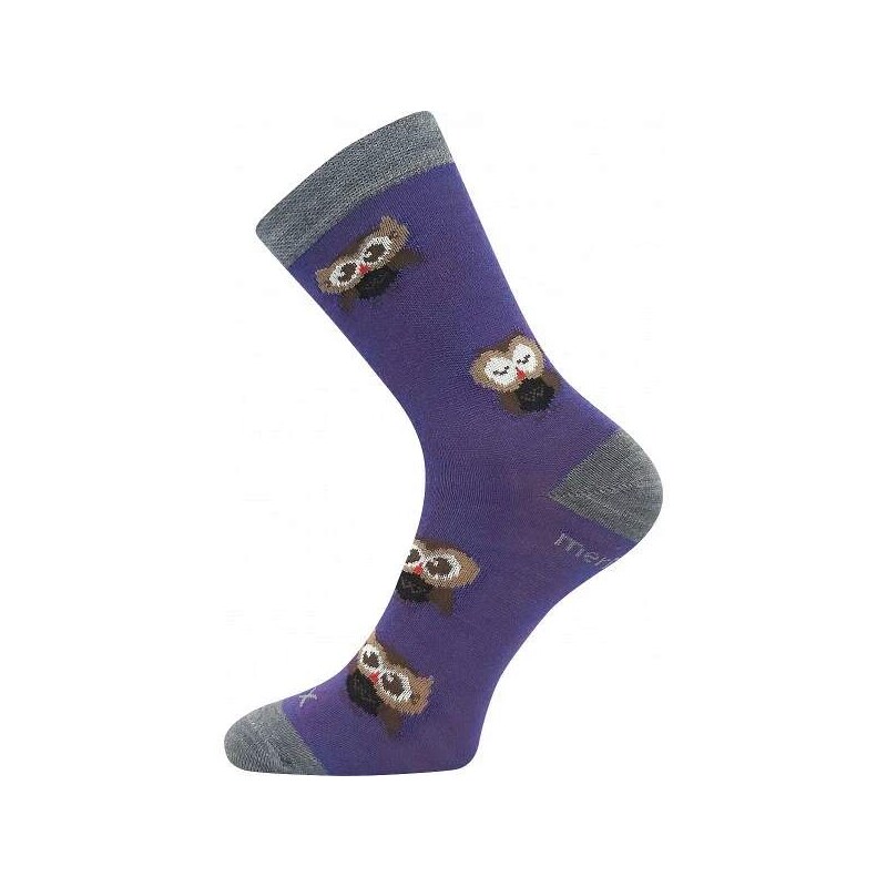 SOVIK teplé veselé merino ponožky VoXX fialová 25-29 1 pár 1 kus 1 pár 60637881