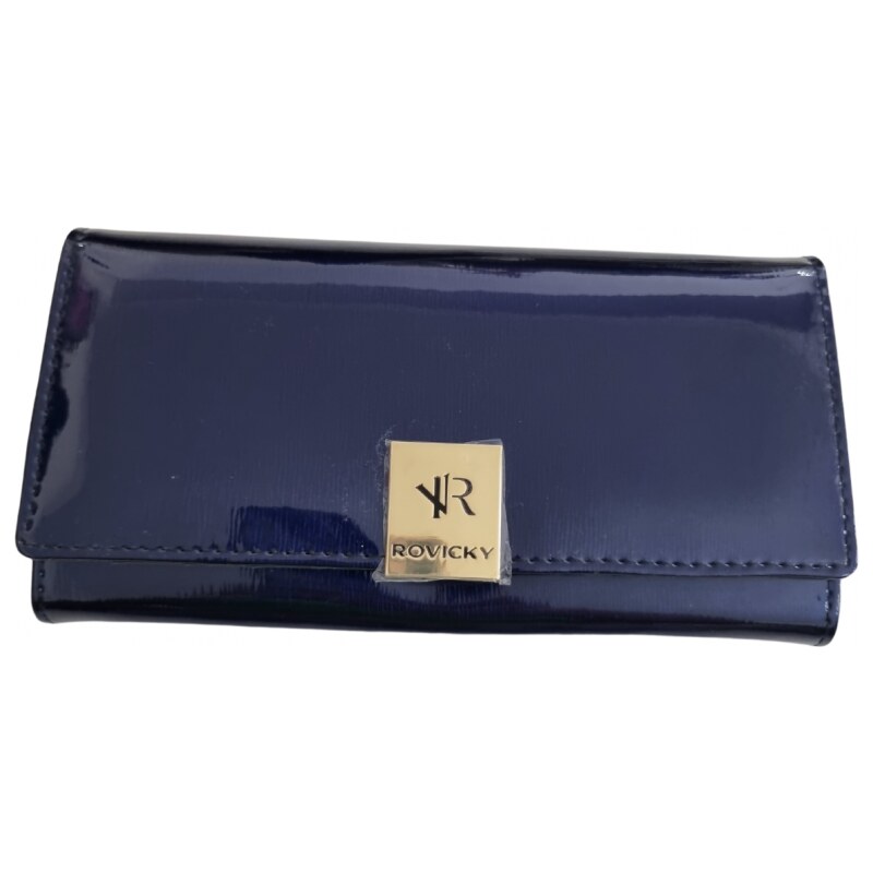 Katrins Fashion Modrá kožená peňaženka Rovicky 61672278