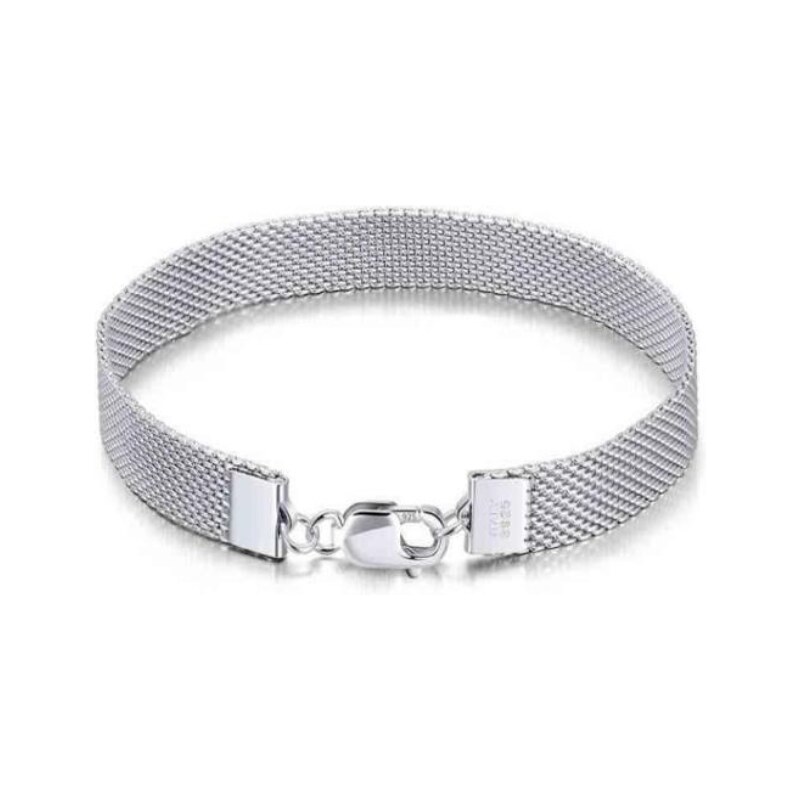 MAJYA Strieborný náramok JORDAN 16 cm | šírka 7 mm 11272 64582242