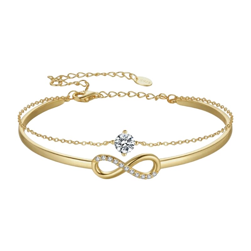 MAJYA Strieborný náramok KONŠTANCIA pozlátený 11288 64582247