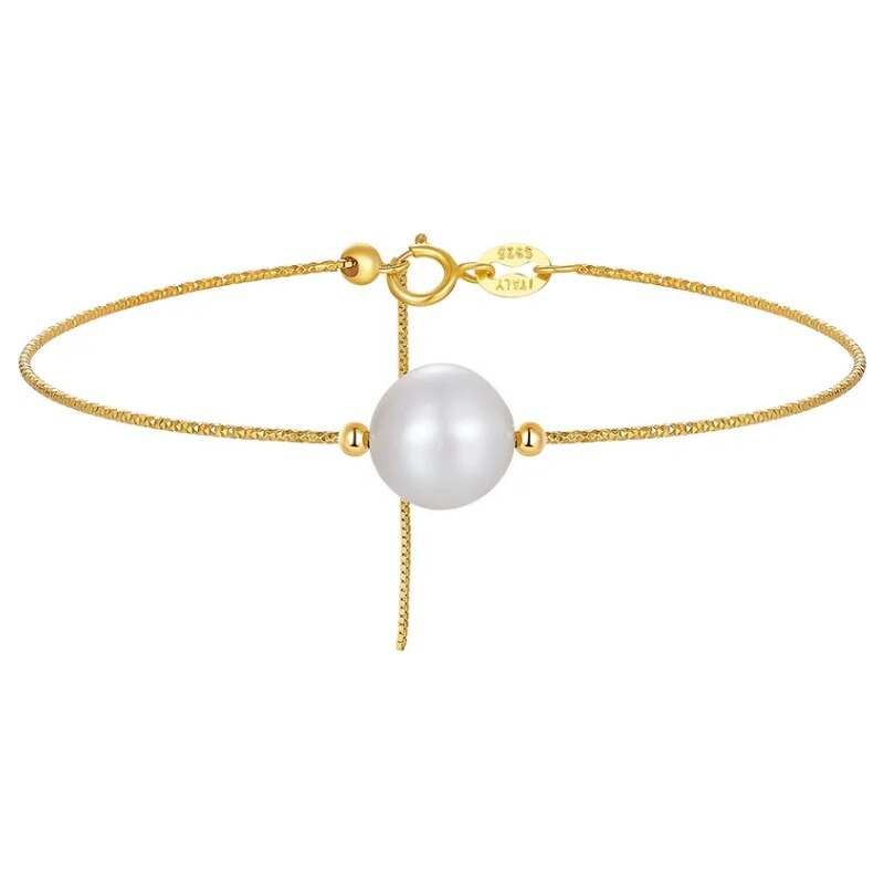 MAJYA Strieborný náramok s perlou RADANA pozlátený 11327 64582308