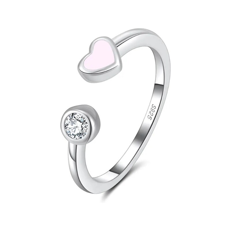 MAJYA Strieborný nastaviteľný prsteň ADRIA 11368 64582472