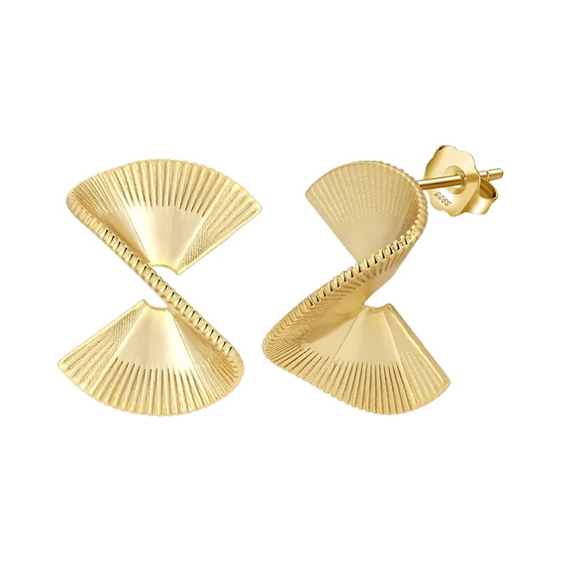 MAJYA Strieborné náušnice AIRINI pozlátené 11377 64582478