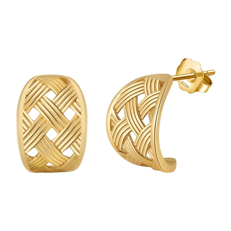 MAJYA Strieborné náušnice ALETTE pozlátené 11383 64582332