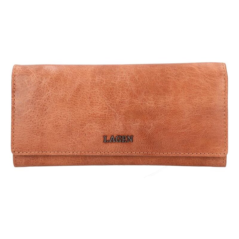 Dámska kožená peňaženka Lagen LG-7632P Apricot 58263595