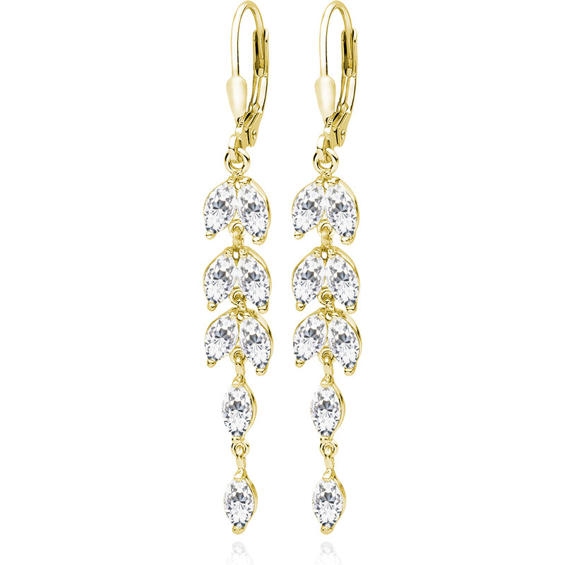 Olivie Svadobné strieborné náušnice GOLD 9186 61704537