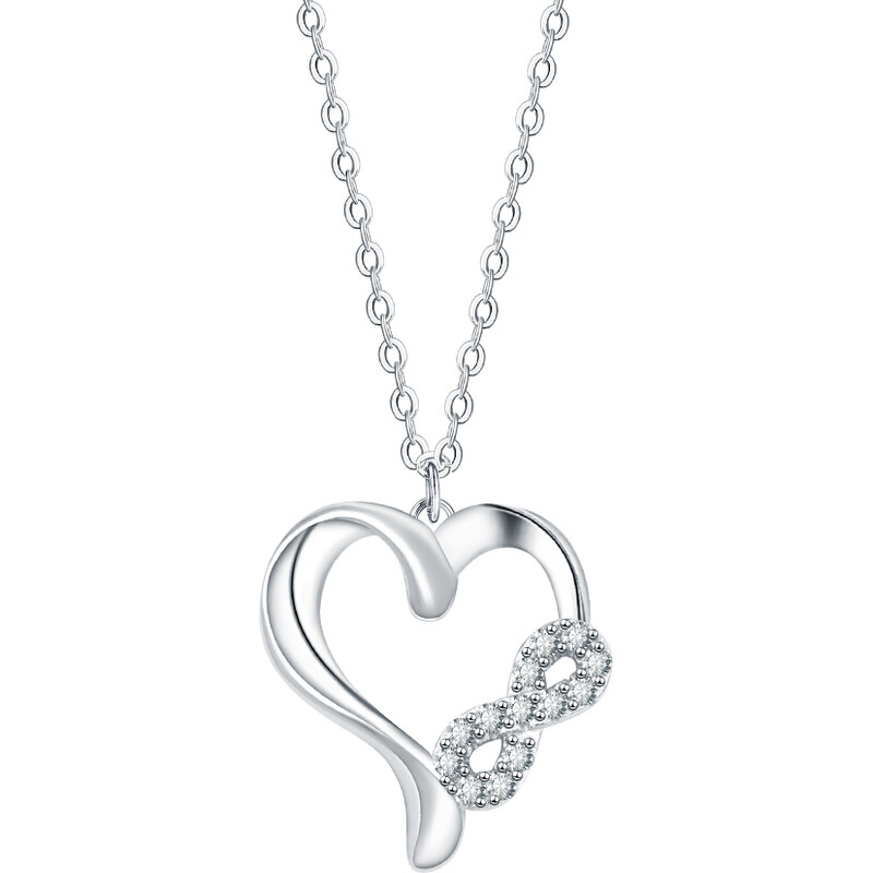 Olivie Strieborný náhrdelník Si v mojom srdci 9240 63314775