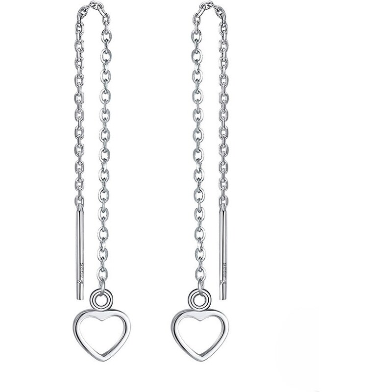 Olivie Stříbrné řetízkové náušnice SRDCE 9316 65048758