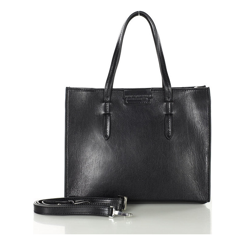 MARCO MAZZINI Čierna dámska elegantná shopper kabelka (G12152a) 54210723