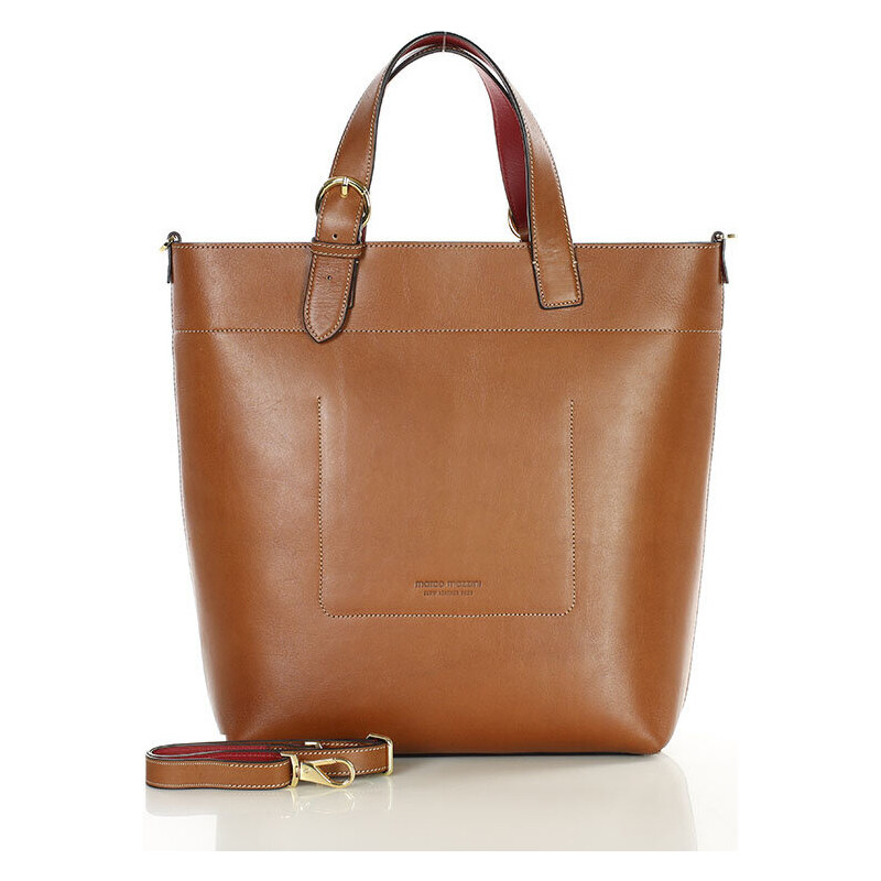 MARCO MAZZINI Svetlo hnedá dámska štýlová shopper kabelka (G12396b) 54210730