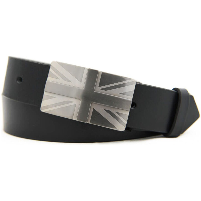 Čierny pánsky kožený opasok (P186) 58411501