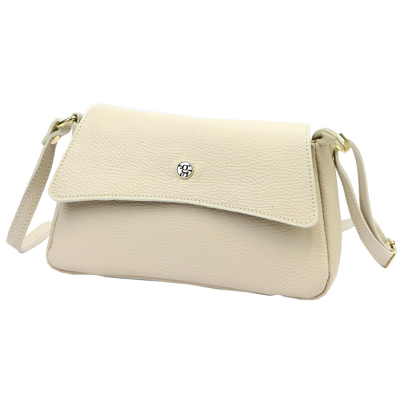 Kožená kabelka Gregorio béžová KZ56182 62178793