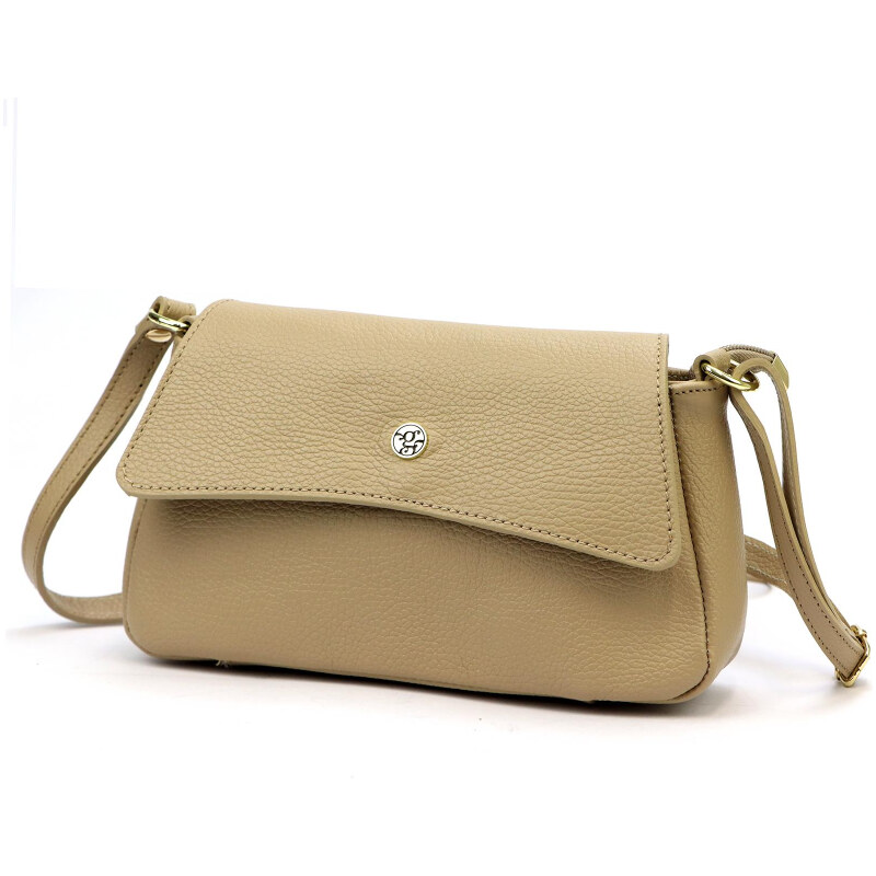 Kožená kabelka Gregorio béžová KZ56197 62178787