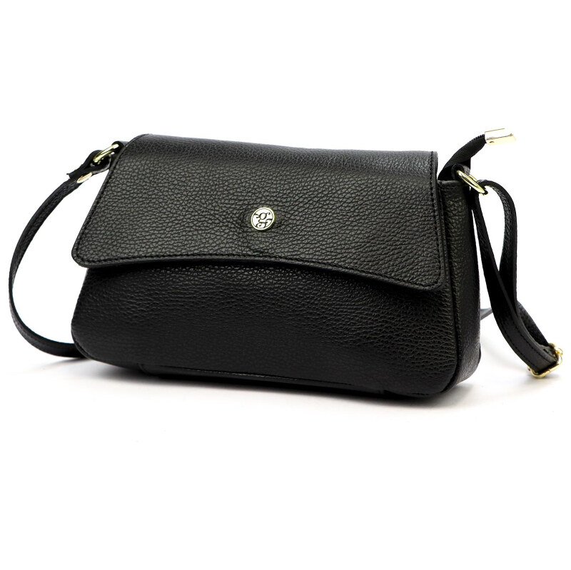 Kožená kabelka Gregorio čierna KZ56195 62178789