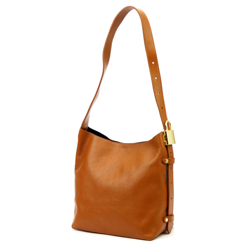 Kožená kabelka Luka hnedá KZ55879 62178978