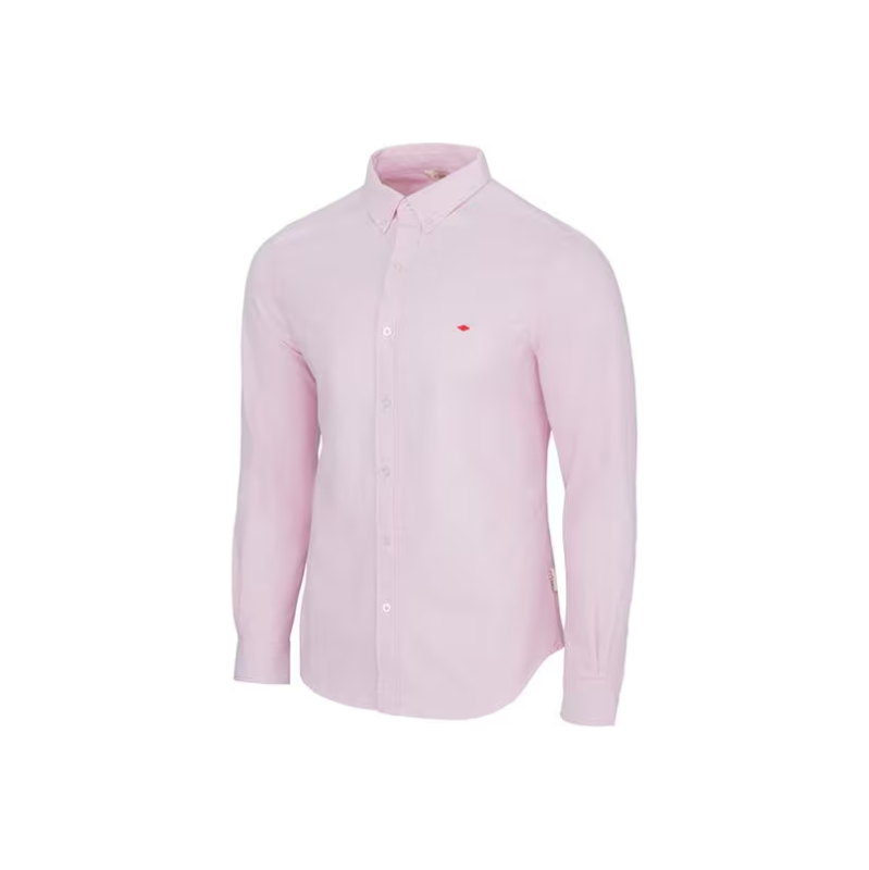 Kvalitná Pánska Košeľa Oxford Lee Cooper ružová 58449128