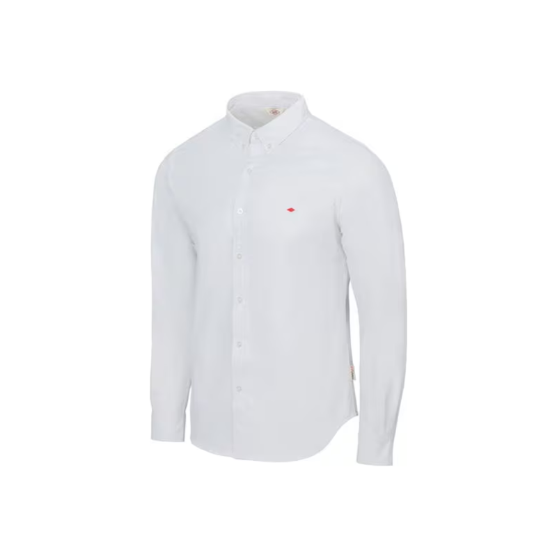 Kvalitná Pánska Košeľa Oxford Lee Cooper biela 58449129