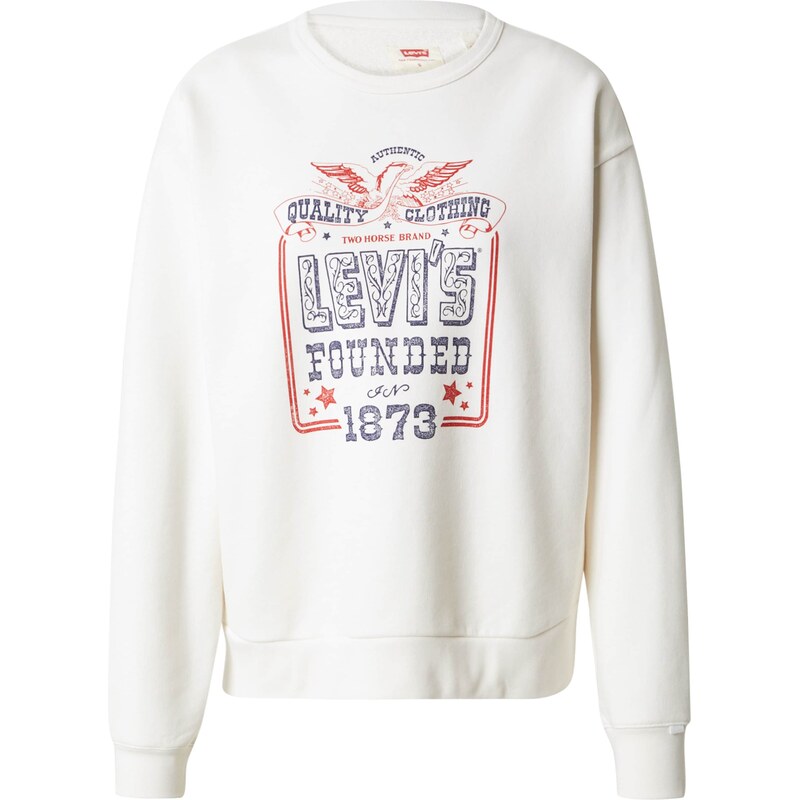 LEVIS Mikina Heritage tmavofialová / brusnicová / biela 61679706