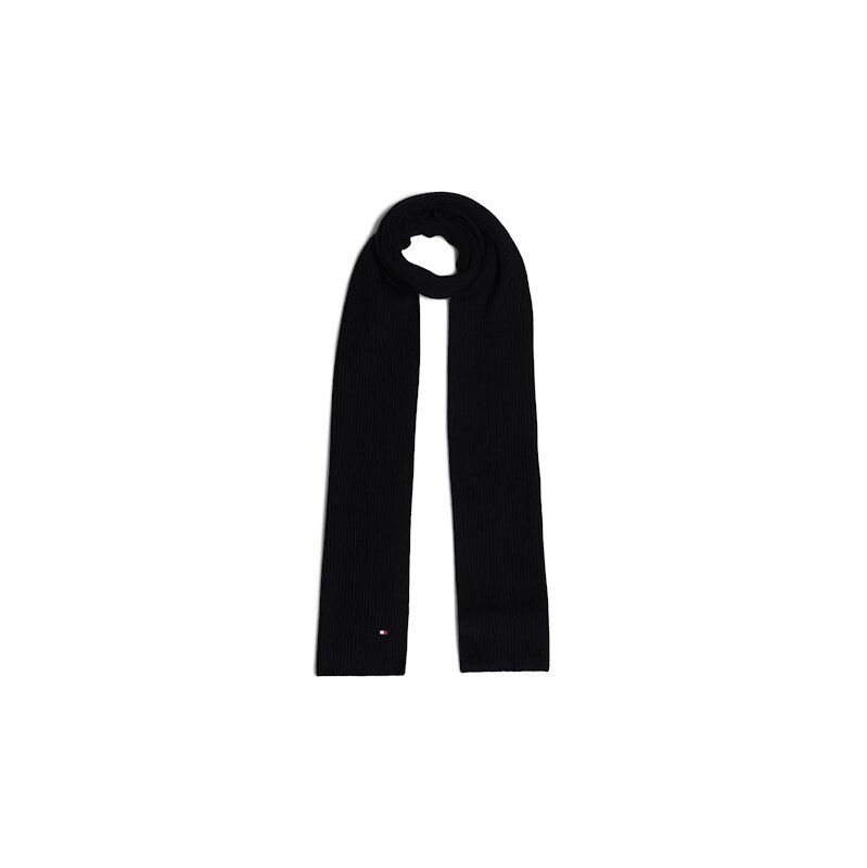 Tommy Hilfiger Flag Pima Cotton Cash Scarf BLK 65537867