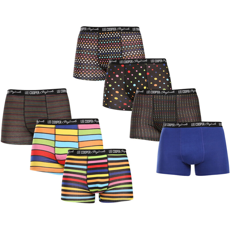 7PACK pánske boxerky Lee Cooper viacfarebné (PO41015-mix) 61232951