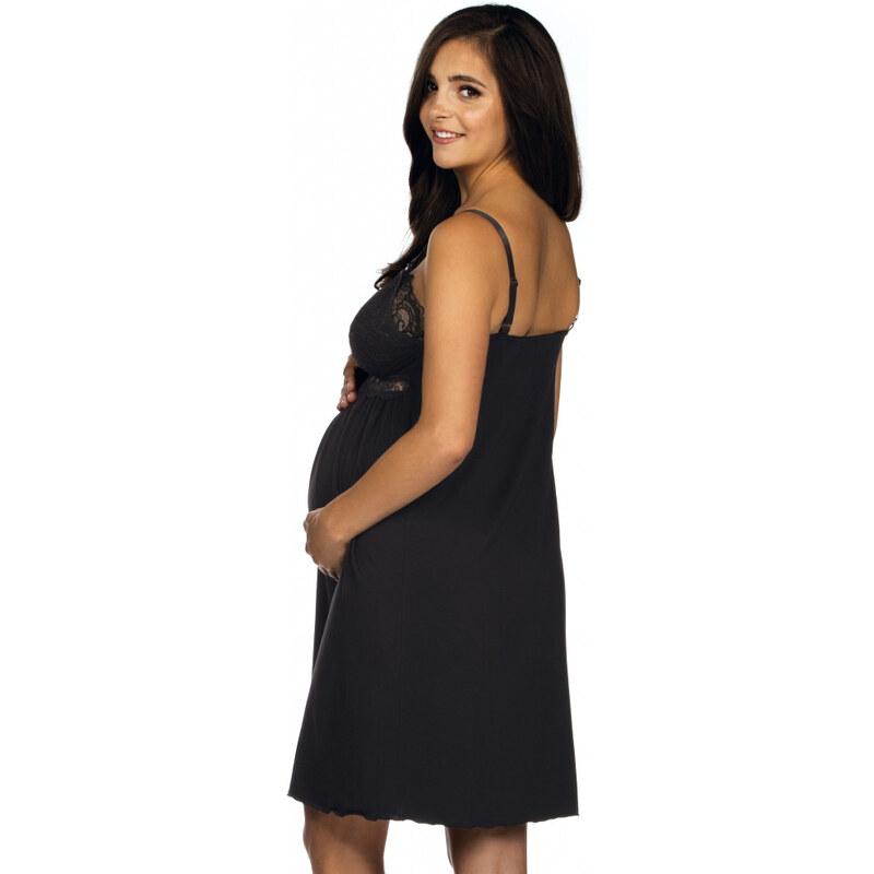 Lupoline Materská nočná košieľka | čierna 3059 61685113