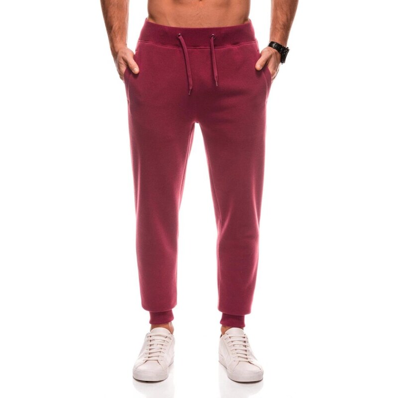 Inny Neobyčajné bordové tepláky V7 PABS-0108 61685819