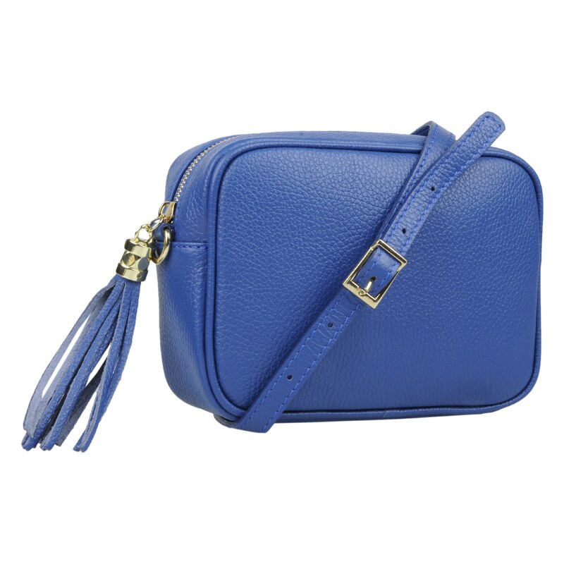 Modrá kožená talianska crossbody kabelka Bala Bluette NovaKabelka.sk 60383193