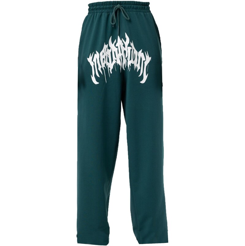 VAMOS CLO Nohavice petrolejová / biela 62269809