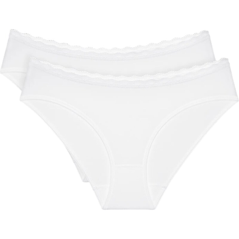 Dámske nohavičky Feel Of Cotton Tai 2P - WHITE - biela 0003 - TRIUMPH 61694888