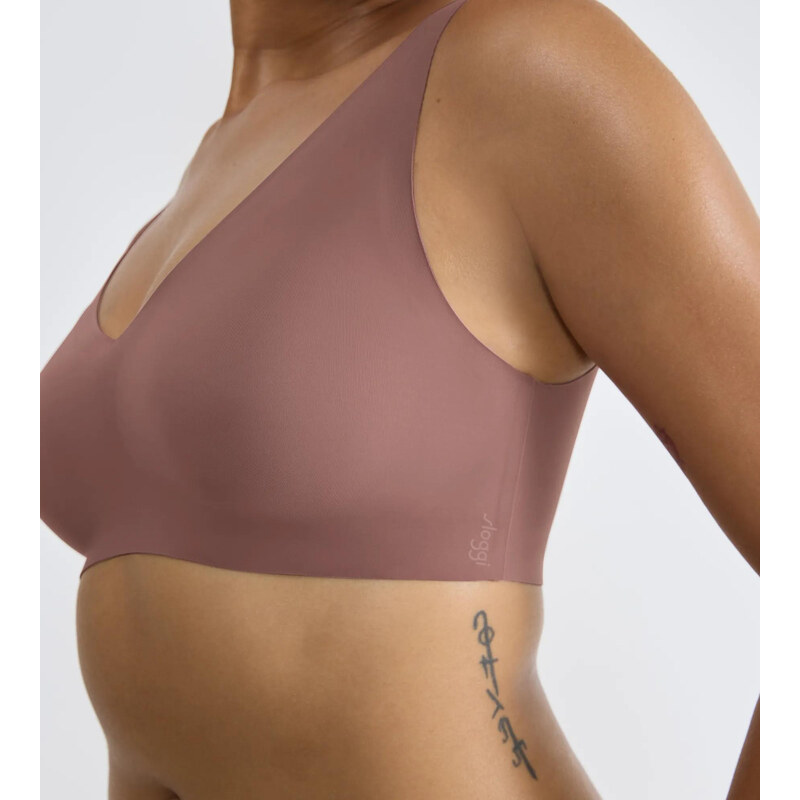 Dámska podprsenka ZERO Feel 2.0 Bralette - BROWN - hnedá 1141 - SLOGGI 61695081