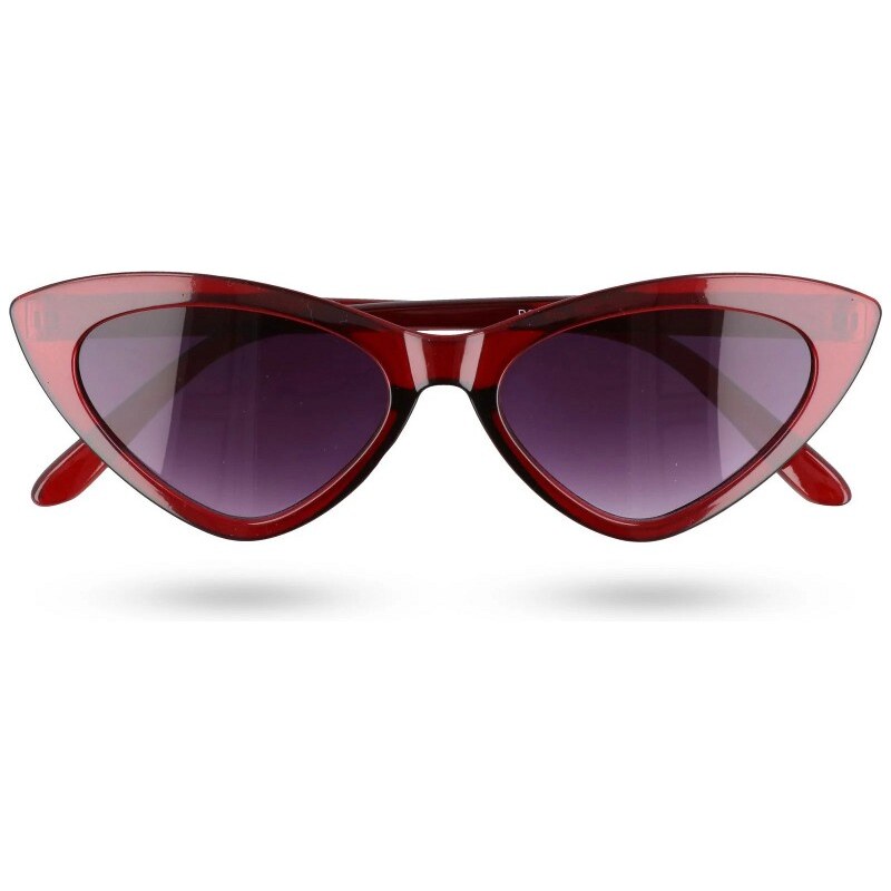 Sunmania Červené dámske okuliare Triangle 61592905