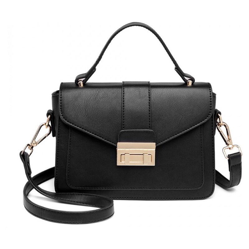 Konofactory Čierna aktovková crossbody kabelka Alice 61700522