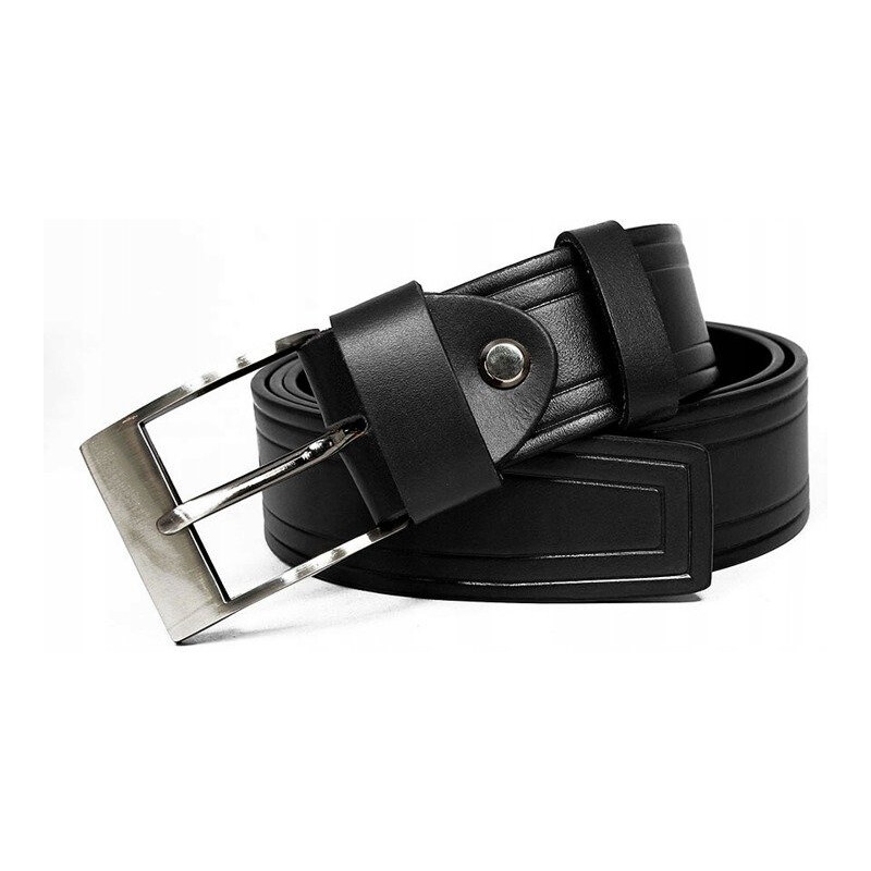 Štýlový pánsky kožený opasok s pútavým razením - Rovicky 58385172