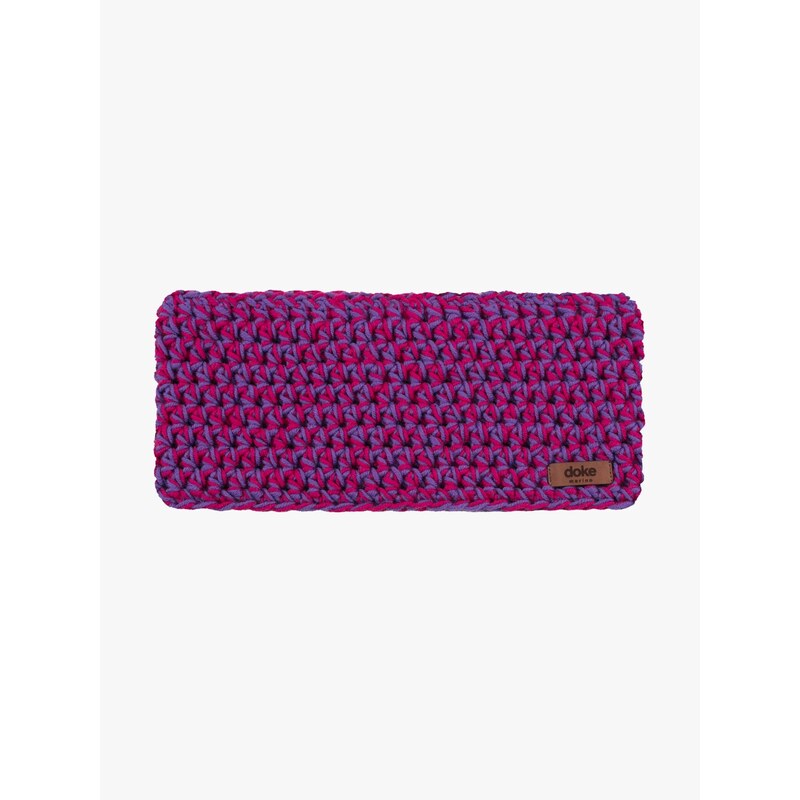 DOKE Merino háčkovaná čelenka Mix pink 61748160