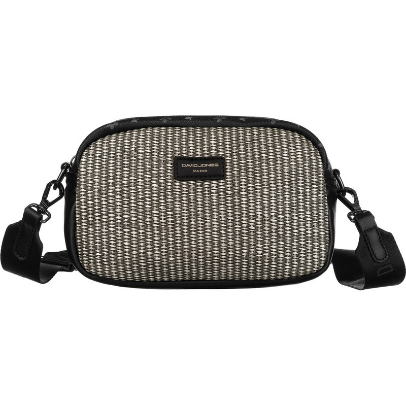 David Jones čierna vzorovaná malá crossbody kabelka 6875-1 52673455
