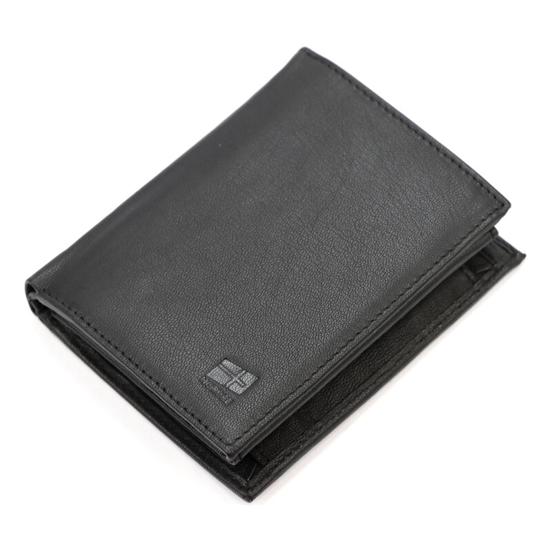 Nordee valitná čierna kožená pánska peňaženka na výšku (GPPN518) 67181409