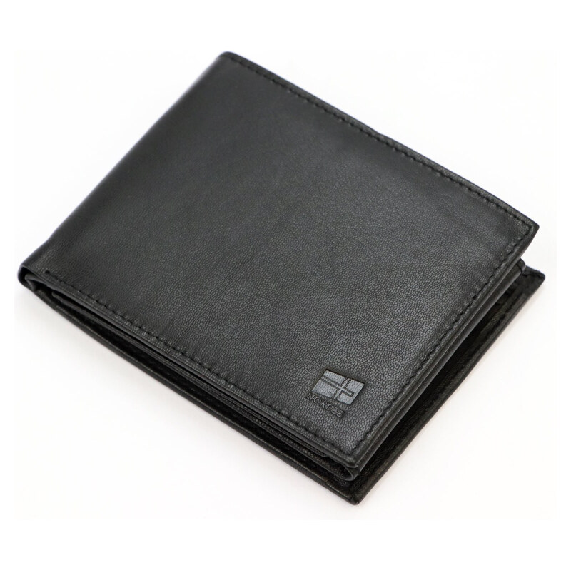 Nordee Kvalitná čierna kožená pánska peňaženka na šírku (GPPN517) 67181410