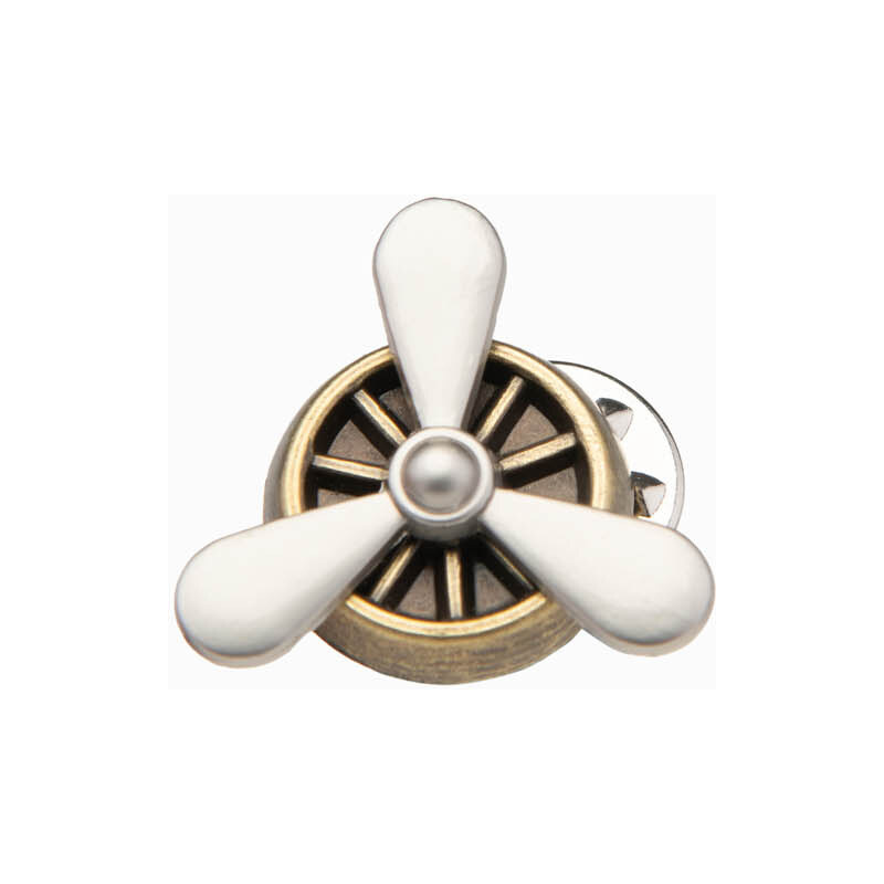 Ombre Metal decorative clothing pin propeller - brown 64788425