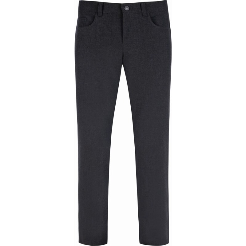 Pánske antracitové business nohavice ALBERTO regular fit 61703931