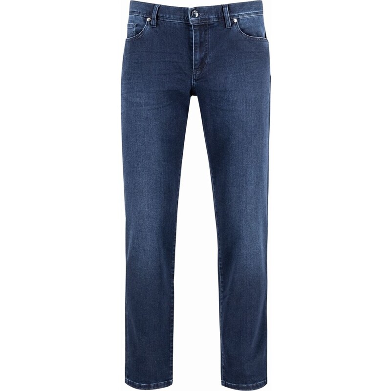 Pánske Premium tencel modré džínsy ALBERTO regular fit 61703932