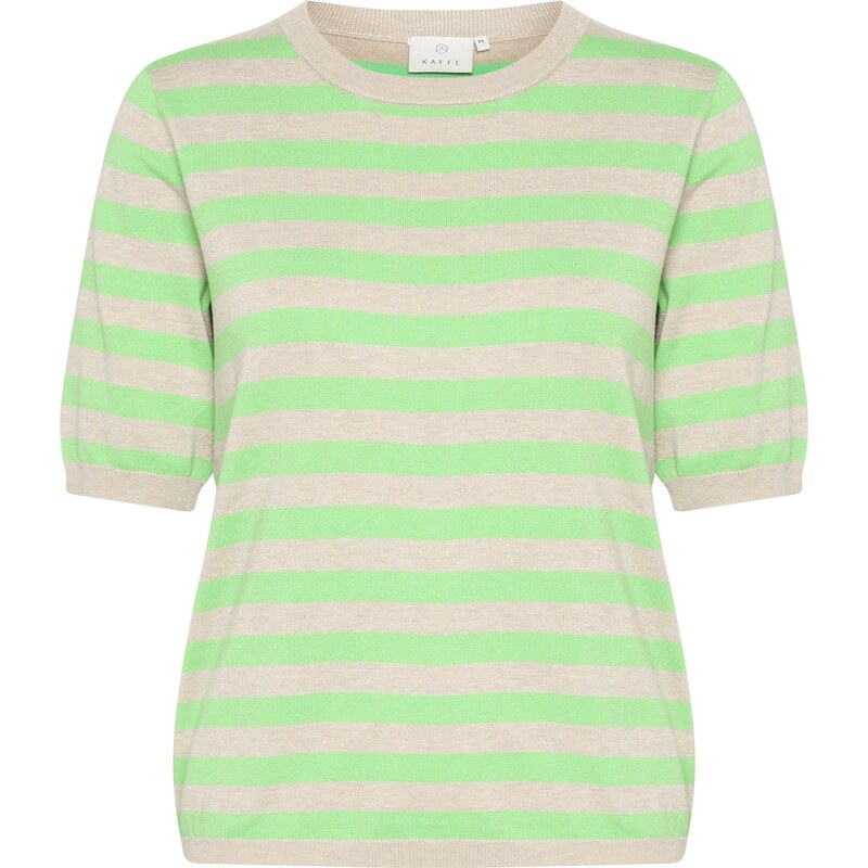 Kaffe Sveter KA Lizza béžová melírovaná / svetlozelená 61974017