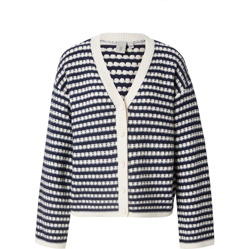 YAS Kardigán YASCibyl svetlobéžová / námornícka modrá 63154757