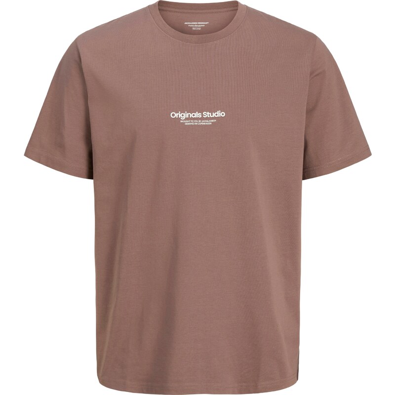 JACK & JONES Tričko JORVesterbro čokoládová / biela 61948102