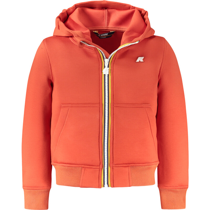K-Way Detská športová mikina s kapucňou oranžová 64704397
