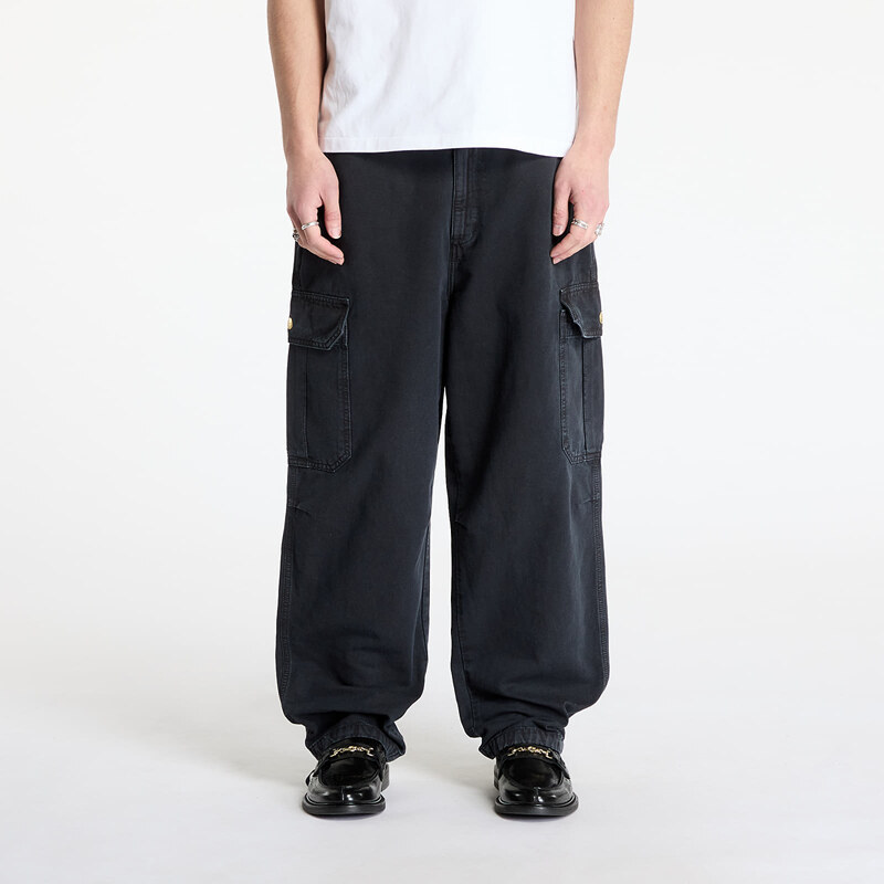 Kalhoty Carhartt WIP Stanton Cargo Pant UNISEX Black Stone Dyed XS 58500415