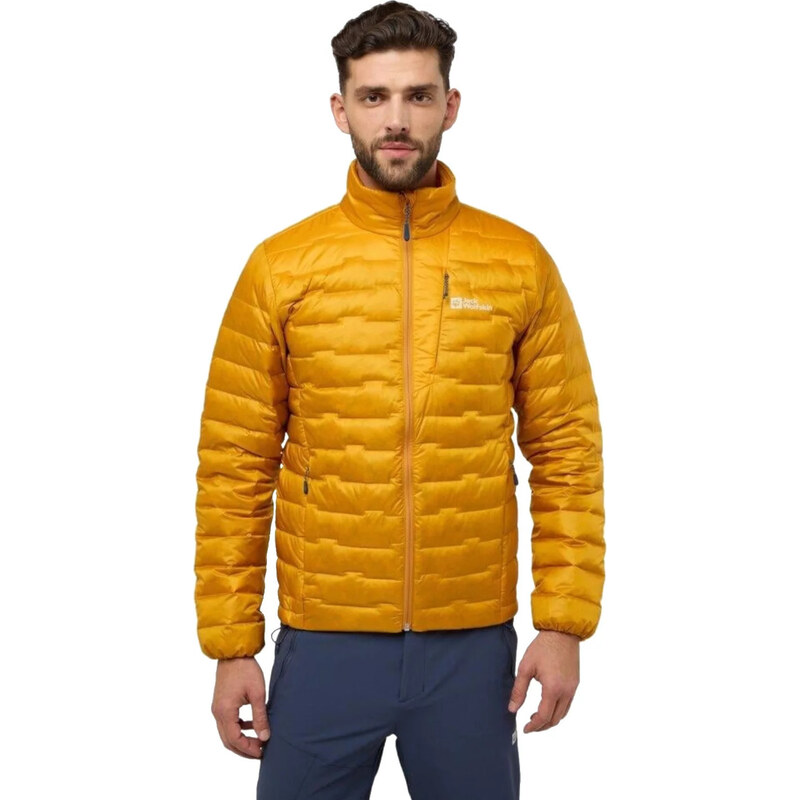 Horčicová pánska prešívaná bunda Jack Wolfskin Passamani Down M Jacket 61718220
