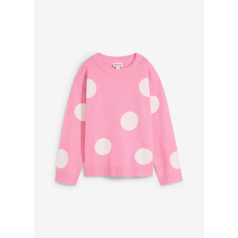 bonprix Pulóver oversize, farba ružová 61718456