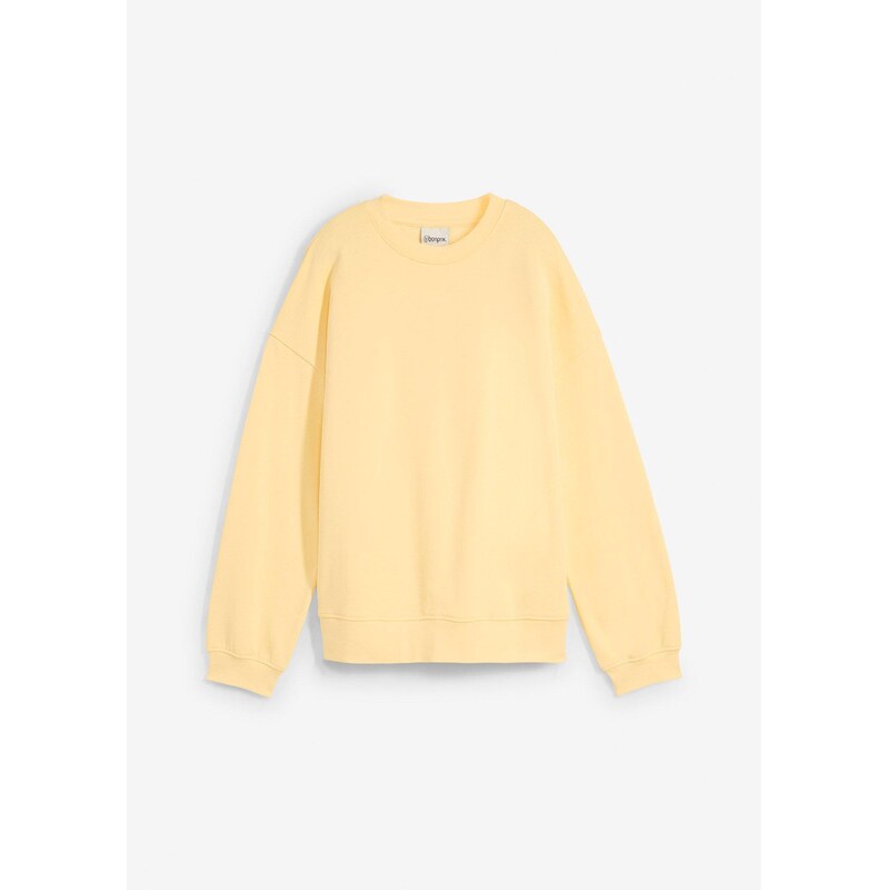 bonprix Mikina oversize z čistej bavlny, farba žltá 61718531