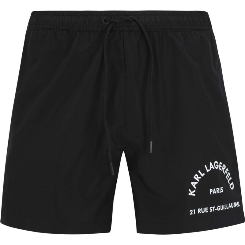 Karl Lagerfeld Plavecké šortky čierna / biela 62184129