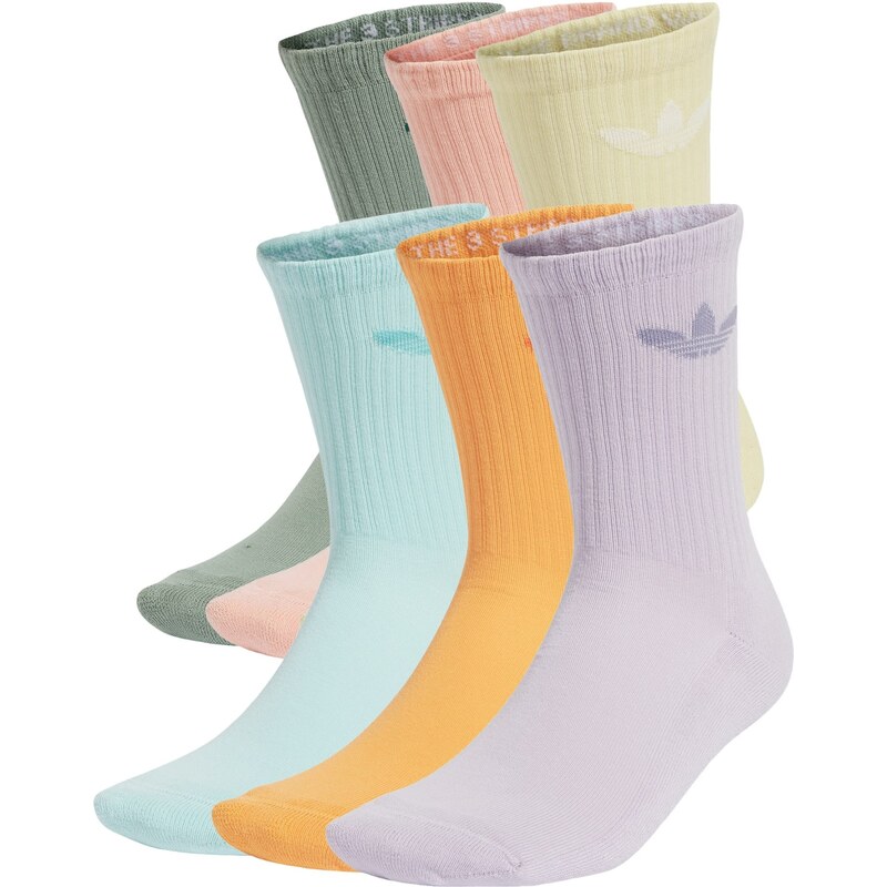 ADIDAS ORIGINALS Ponožky Trefoil svetlomodrá / zelená / fialová / 61725637